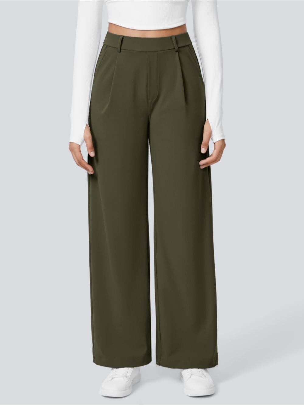 Wide Leg High-Waist Pants